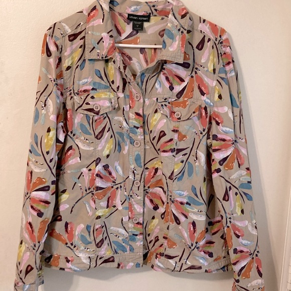 Lauren Hansen Jackets & Blazers - Vibrant floral Jean Jacket
